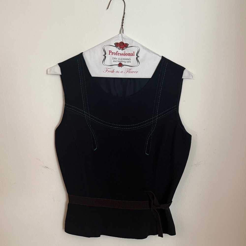 Vintage Prada Blouse with Stitching Details